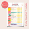 The Joyful Juggle Kids Daily Checklist (Yellow)