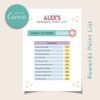 The Joyful Juggle Kids Rewards Point List_Blue