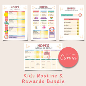 The Joyful Juggle Kids Routine & Rewards Bundle_Yellow