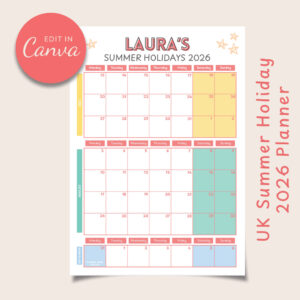 UK Summer Holiday 2026 Planner