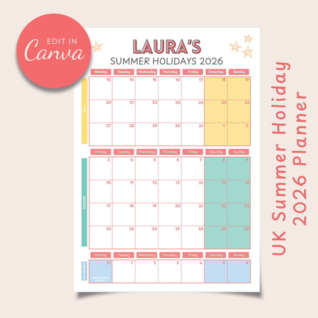 UK Summer Holiday 2026 Planner